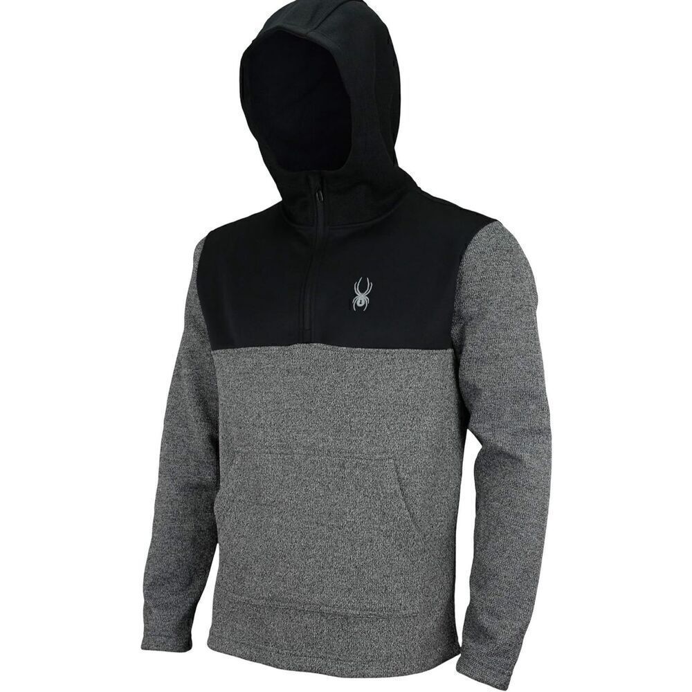 Spyder Men's Racer Quarter Zipper Pullover Hoodie size large